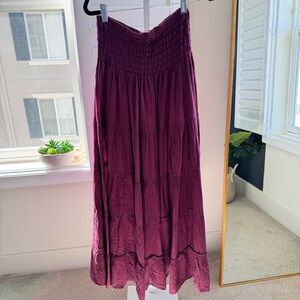 Smocked waist flare skirt. New without tags